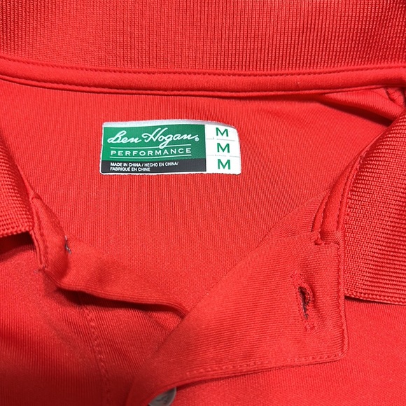 Red Ben Hogan performance golf polo. Size M - Picture 3 of 3